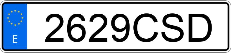 Numer rejestracyjny 2629CSD posiada MERCEDES VITO