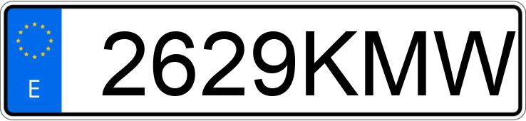 Numer rejestracyjny 2629KMW posiada AUDI A4 Numer rejestracyjny 2629KMW posiada AUDI A4