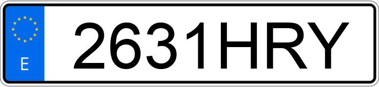 Numer rejestracyjny 2631HRY posiada ALFA ROMEO MITO