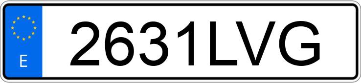 Numer rejestracyjny 2631LVG posiada AUDI A4