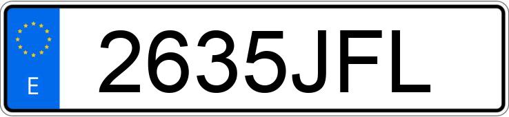 Numer rejestracyjny 2635JFL posiada MERCEDES C (204)