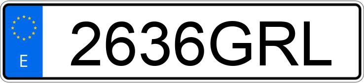 Numer rejestracyjny 2636GRL posiada AUDI A3 SPORTBACK Numer rejestracyjny 2636GRL posiada AUDI A3 SPORTBACK