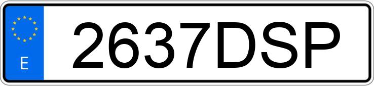Numer rejestracyjny 2637DSP posiada SEAT LEON