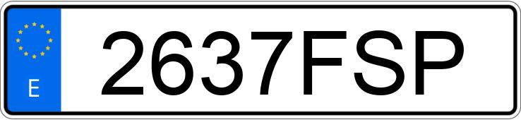 Numer rejestracyjny 2637FSP posiada BMW SERIE 3