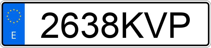 Numer rejestracyjny 2638KVP posiada RENAULT MEGANE SPORT TOURER