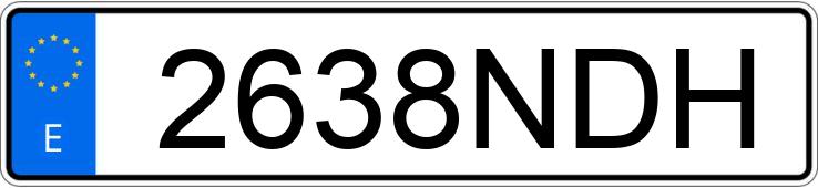 Numer rejestracyjny 2638NDH posiada PEUGEOT 2008