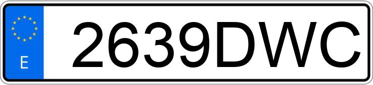 Numer rejestracyjny 2639DWC posiada MINI MINI