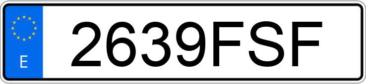 Numer rejestracyjny 2639FSF posiada CITROEN C3