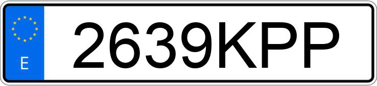 Numer rejestracyjny 2639KPP posiada DACIA DOKKER