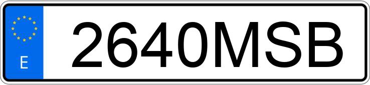 Numer rejestracyjny 2640MSB posiada HONDA CB 750