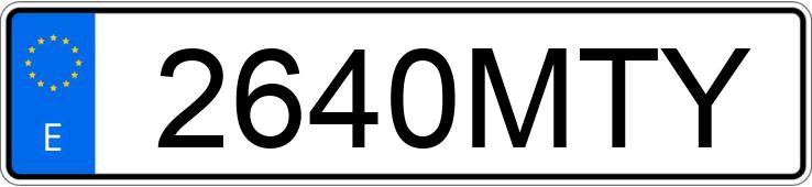 Numer rejestracyjny 2640MTY posiada VOLVO S80