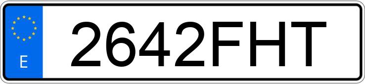 Numer rejestracyjny 2642FHT posiada FORD TRANSIT CONNECT