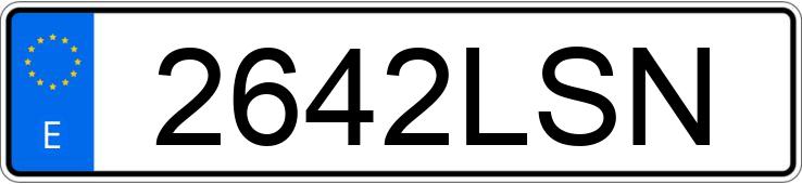 Numer rejestracyjny 2642LSN posiada BMW X6