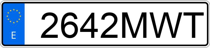 Numer rejestracyjny 2642MWT posiada PEUGEOT RIFTER Numer rejestracyjny 2642MWT posiada PEUGEOT RIFTER