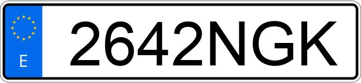 Numer rejestracyjny 2642NGK posiada MASERATI GHIBLI