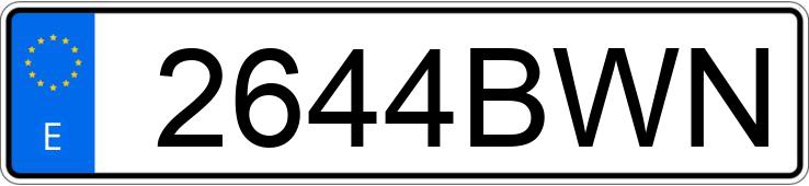 Die Registrierungsnummer 2644BWN hat ROVER 45 Die Registrierungsnummer 2644BWN hat ROVER 45