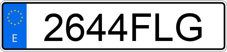 Numer rejestracyjny 2644FLG posiada PEUGEOT BOXER Numer rejestracyjny 2644FLG posiada PEUGEOT BOXER