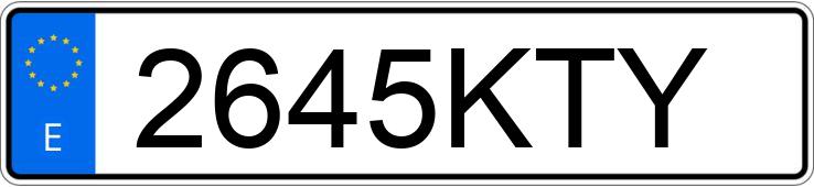 Numer rejestracyjny 2645KTY posiada SKODA KAROQ Numer rejestracyjny 2645KTY posiada SKODA KAROQ