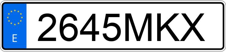 Numer rejestracyjny 2645MKX posiada MERCEDES CLA (117)