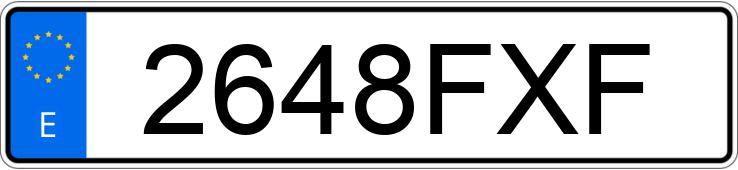 Numer rejestracyjny 2648FXF posiada KIA CEED