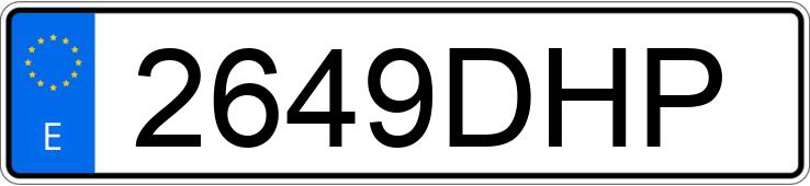 Numer rejestracyjny 2649DHP posiada PEUGEOT 206 Numer rejestracyjny 2649DHP posiada PEUGEOT 206