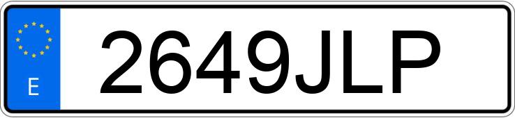 Numer rejestracyjny 2649JLP posiada VOLVO FH