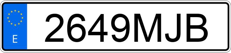 Numer rejestracyjny 2649MJB posiada PEUGEOT 5008