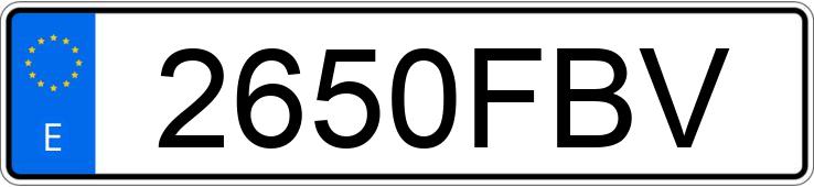 Numer rejestracyjny 2650FBV posiada KIA PICANTO