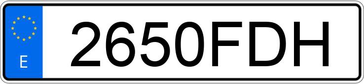 Numer rejestracyjny 2650FDH posiada MERCEDES V (638-639-447)