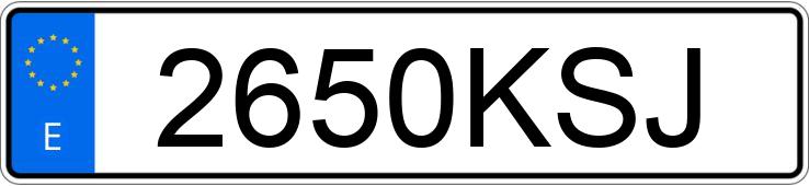 Numer rejestracyjny 2650KSJ posiada RENAULT MASTER