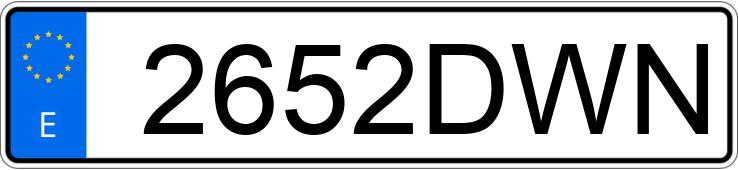 Numer rejestracyjny 2652DWN posiada AUDI A4 Numer rejestracyjny 2652DWN posiada AUDI A4