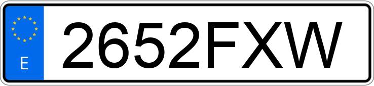 Numer rejestracyjny 2652FXW posiada OPEL ASTRA GTC