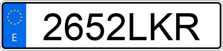 Numer rejestracyjny 2652LKR posiada RENAULT MEGANE