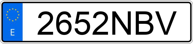 Numer rejestracyjny 2652NBV posiada MERCEDES GLC (254)