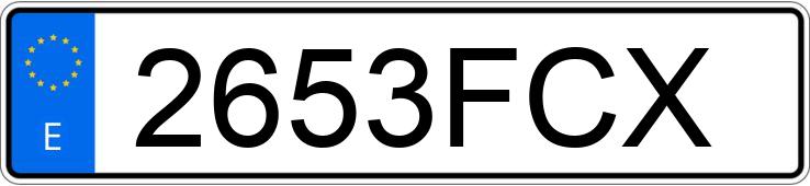 Numer rejestracyjny 2653FCX posiada CITROEN C4