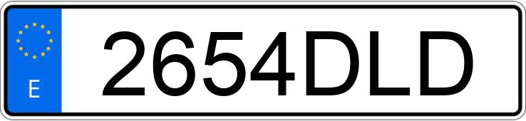 Numer rejestracyjny 2654DLD posiada SEAT IBIZA