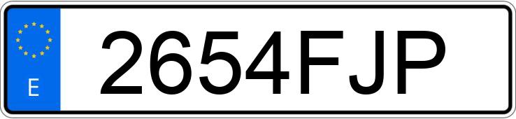 Numer rejestracyjny 2654FJP posiada AUDI A4