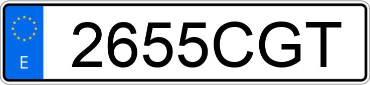 Numer rejestracyjny 2655CGT posiada RENAULT TRAFIC