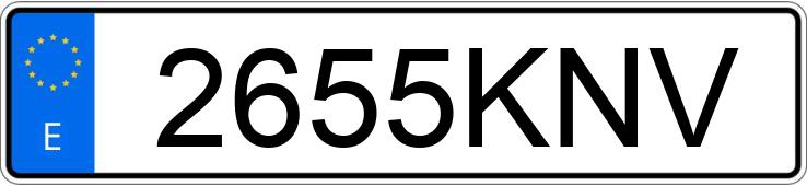 Numer rejestracyjny 2655KNV posiada AUDI A5