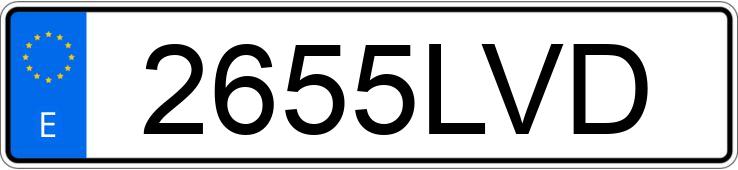 Numer rejestracyjny 2655LVD posiada VOLVO XC60