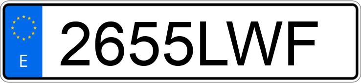 Numer rejestracyjny 2655LWF posiada BMW SERIE 3