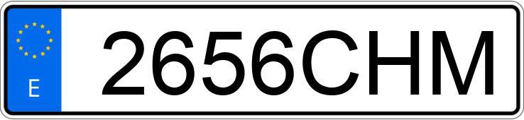 Numer rejestracyjny 2656CHM posiada AUDI A3