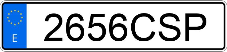 Numer rejestracyjny 2656CSP posiada PEUGEOT 307