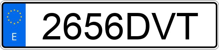 Numer rejestracyjny 2656DVT posiada SEAT IBIZA