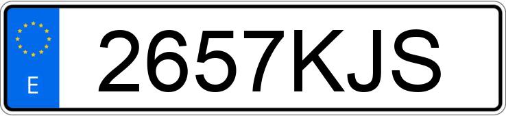 Die Registrierungsnummer 2657KJS hat OPEL CORSA