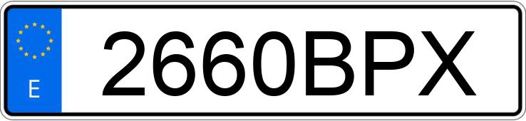 Numer rejestracyjny 2660BPX posiada PEUGEOT 406