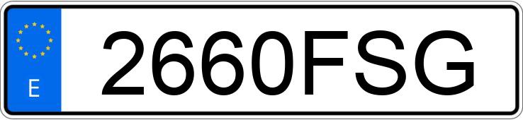 Numer rejestracyjny 2660FSG posiada FIAT PUNTO
