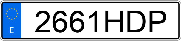 Numer rejestracyjny 2661HDP posiada BMW R 1200