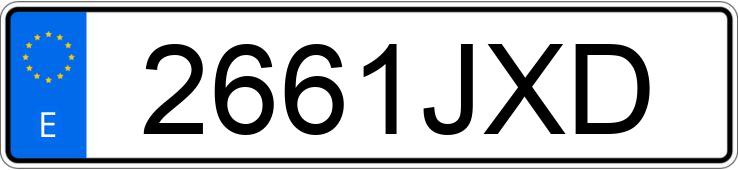 Numer rejestracyjny 2661JXD posiada SEAT IBIZA