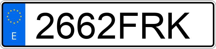 Numer rejestracyjny 2662FRK posiada TOYOTA YARIS